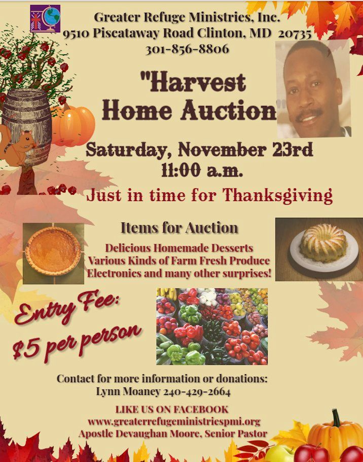 Harvest Home Auction in Remembrance of Elder Gary Moaney