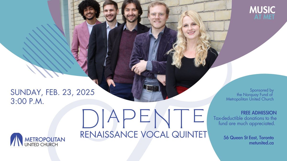 Music at Met presents Diapente: The Norquay Concert