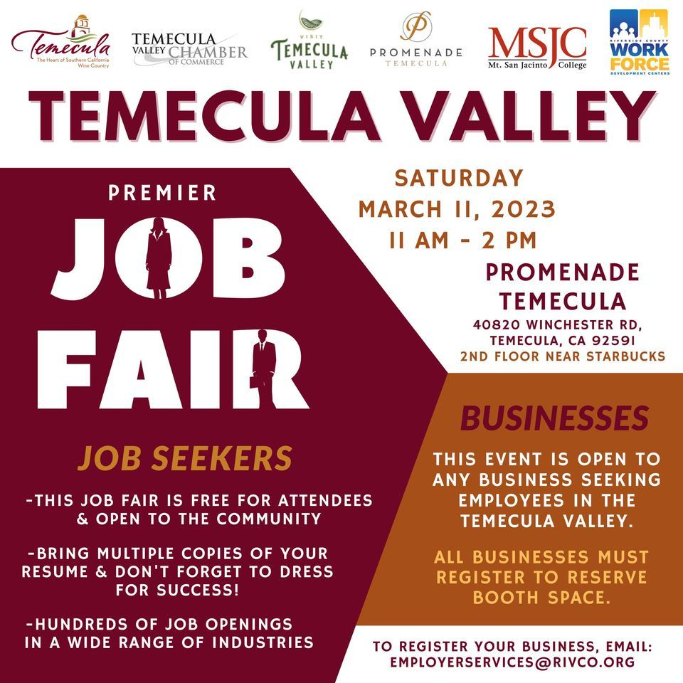 Temecula Valley Premier Job Fair