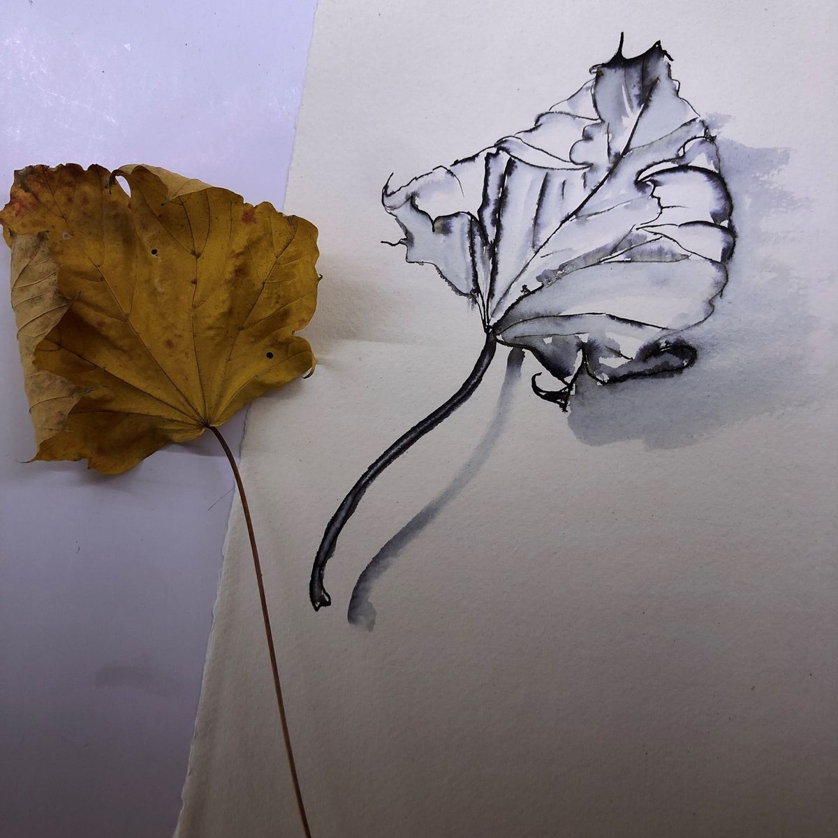 Inky Leaves Workshop