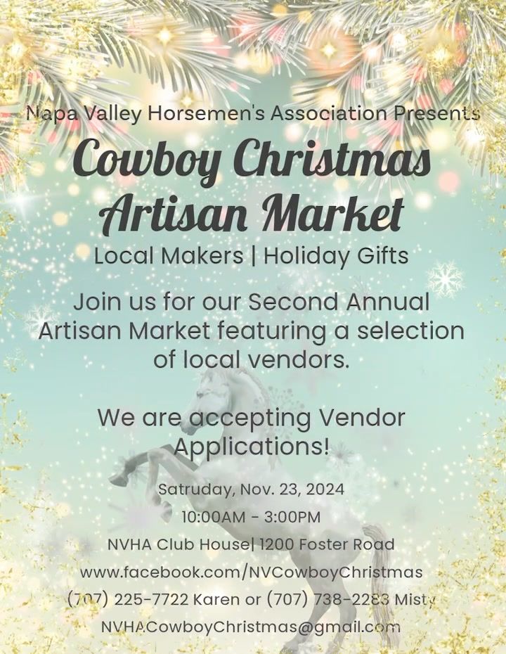 2nd Annual NVHA A Cowboy Christmas Artisan Market 