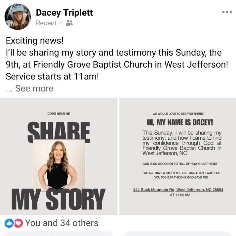 Dacey Triplett\u2019s Testimony 