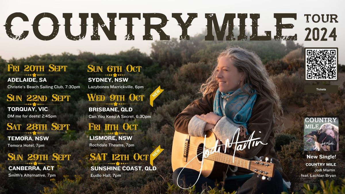 Country Mile Tour 2024 - LISMORE Fri 11 Oct