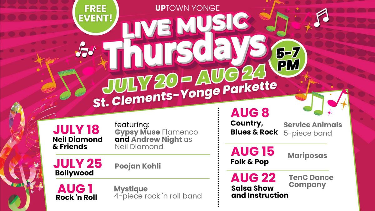 Live Music Thursdays at UPtown Yonge!
