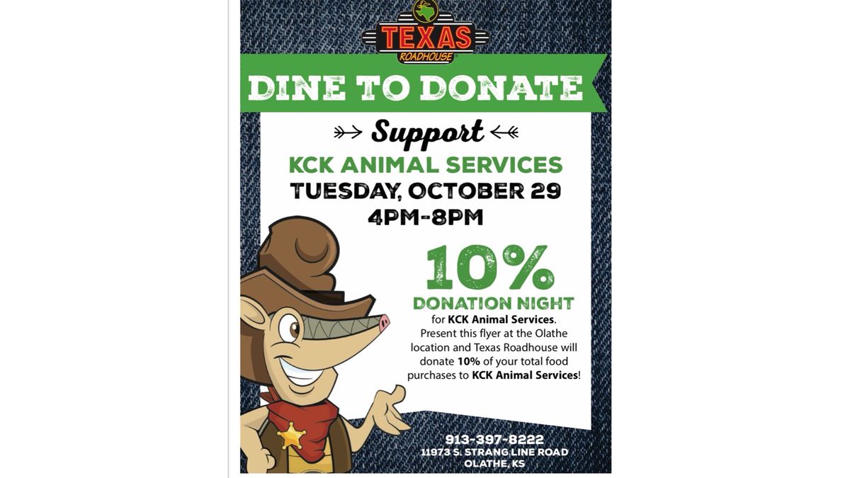 Texas RoadHouse Dine to Donate Night! 