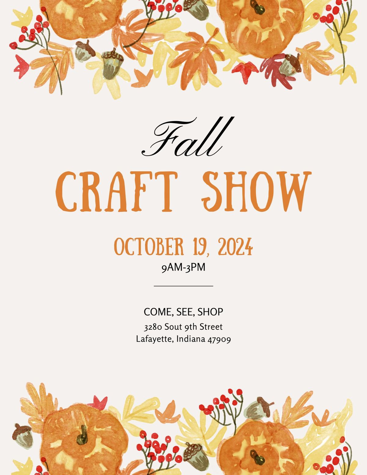 Fall Craft Show 2024