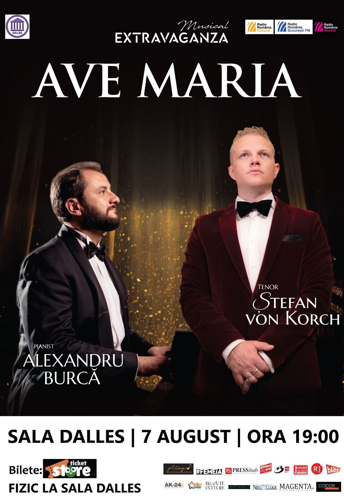 AVE MARIA - Sala Dalles. \u0218tefan von Korch tenor \u0219i Alexandru Burc\u0103 pianist. 