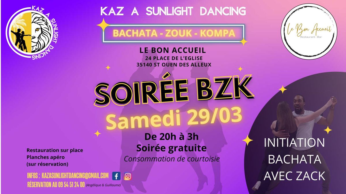 SOIR\u00c9E BZK Bachata Zouk Kompa