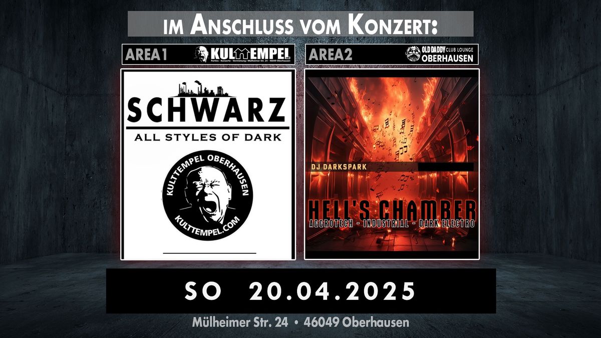 AREA1: SCHWARZ - All Styles of Dark | AREA2: Hell's Chamber