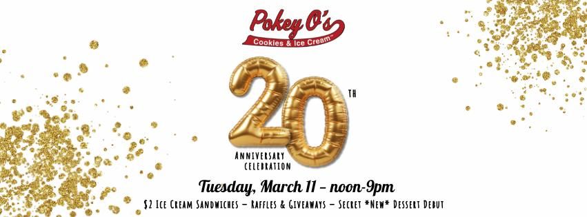 Pokey O's 20th Anniversary Celebration \ud83c\udf89 $2 Pokey O Ice Cream Sandwiches \ud83c\udf6a\ud83c\udf66