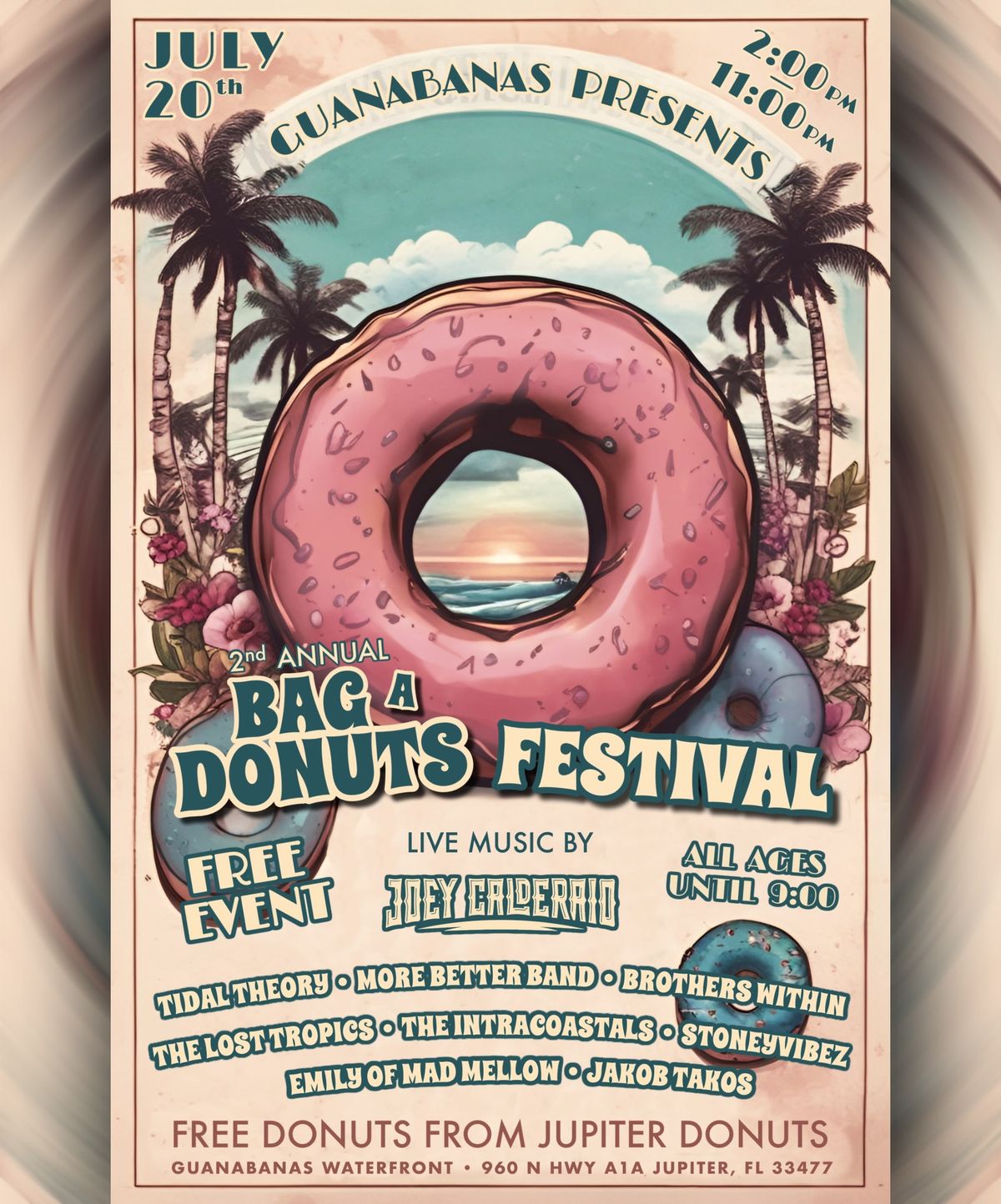 2nd Annual Bag A Donuts Fest @ Guanabanas (FREE EVENT)