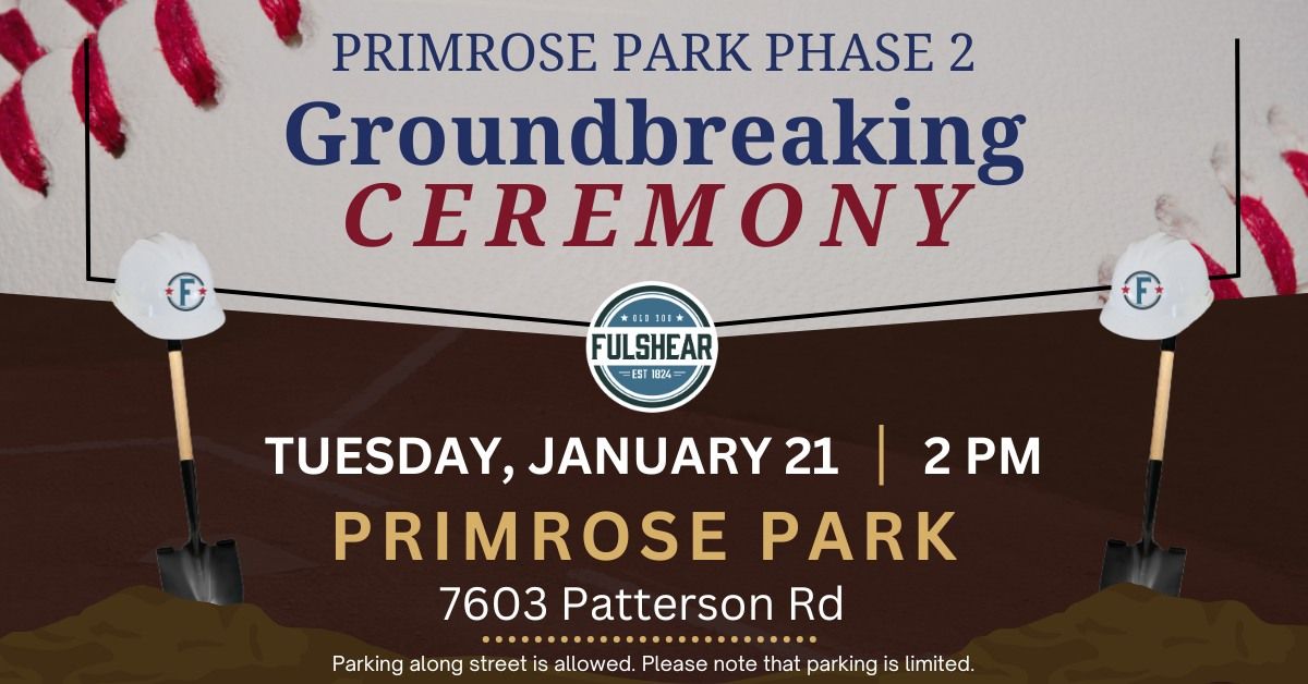 Primrose Park Phase II Groundbreaking