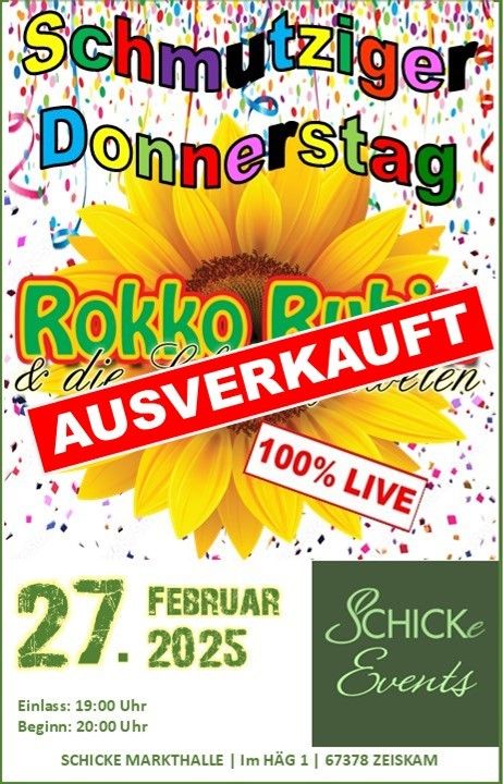 Schmutziger Donnerstag bei Schicke's Markthalle