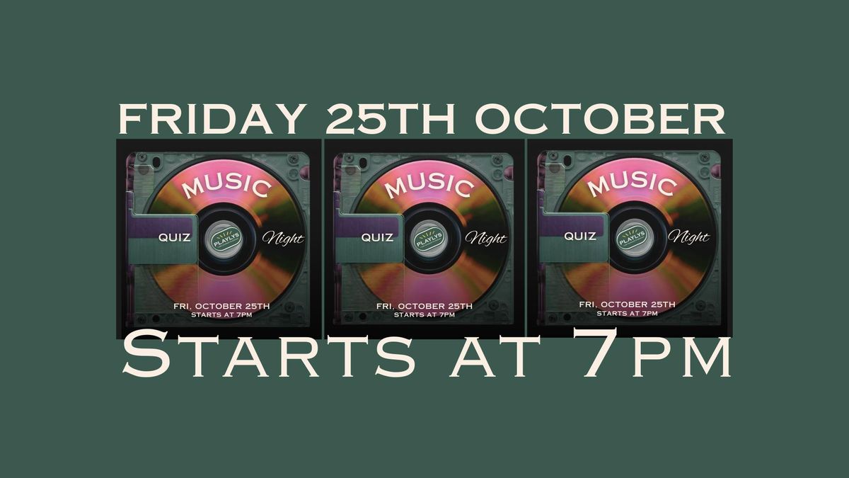 \ud83c\udfb6 Music Quiz Night at Playlys