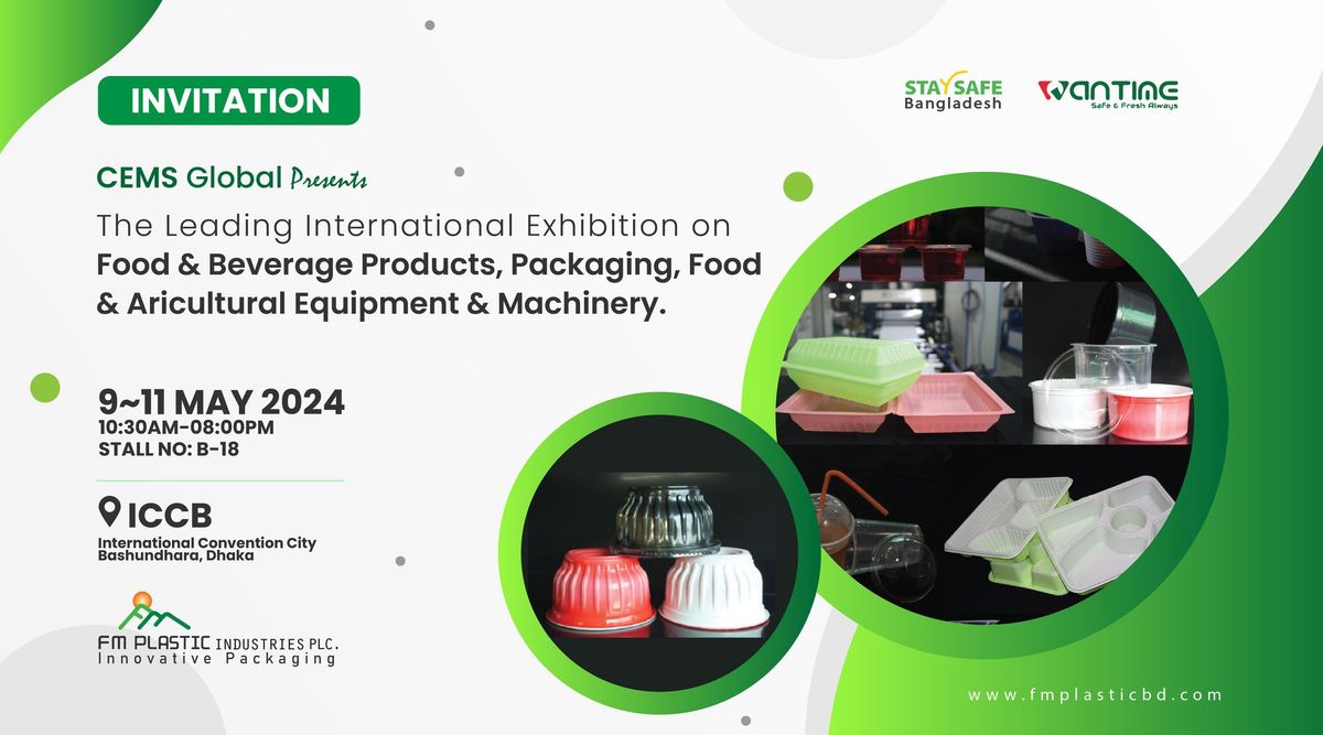 The Leading Inter. Exhibition on Food & Beverage Products, Packaging, Food & Agricultural Equipment