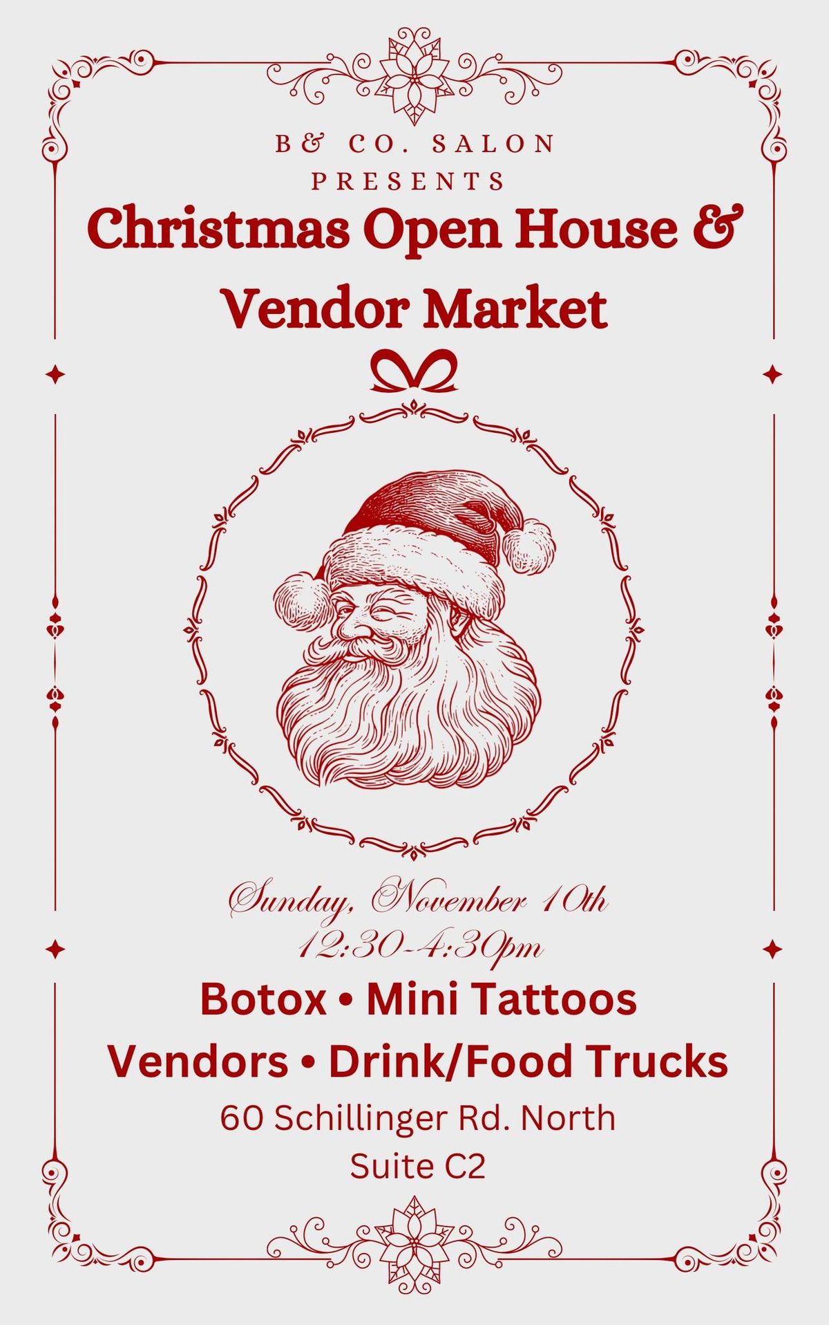 Christmas Open House and vendor event 