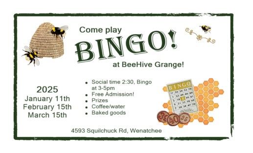 Bingo at BeeHive!