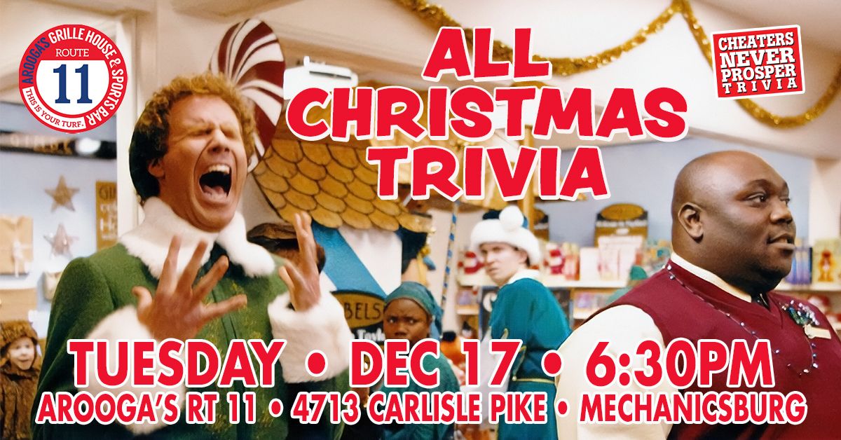 Christmas Trivia at Arooga's Rt 11 - Mechanicsburg