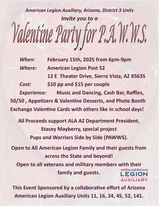 Valentine's Party for P.A.W.W.S.