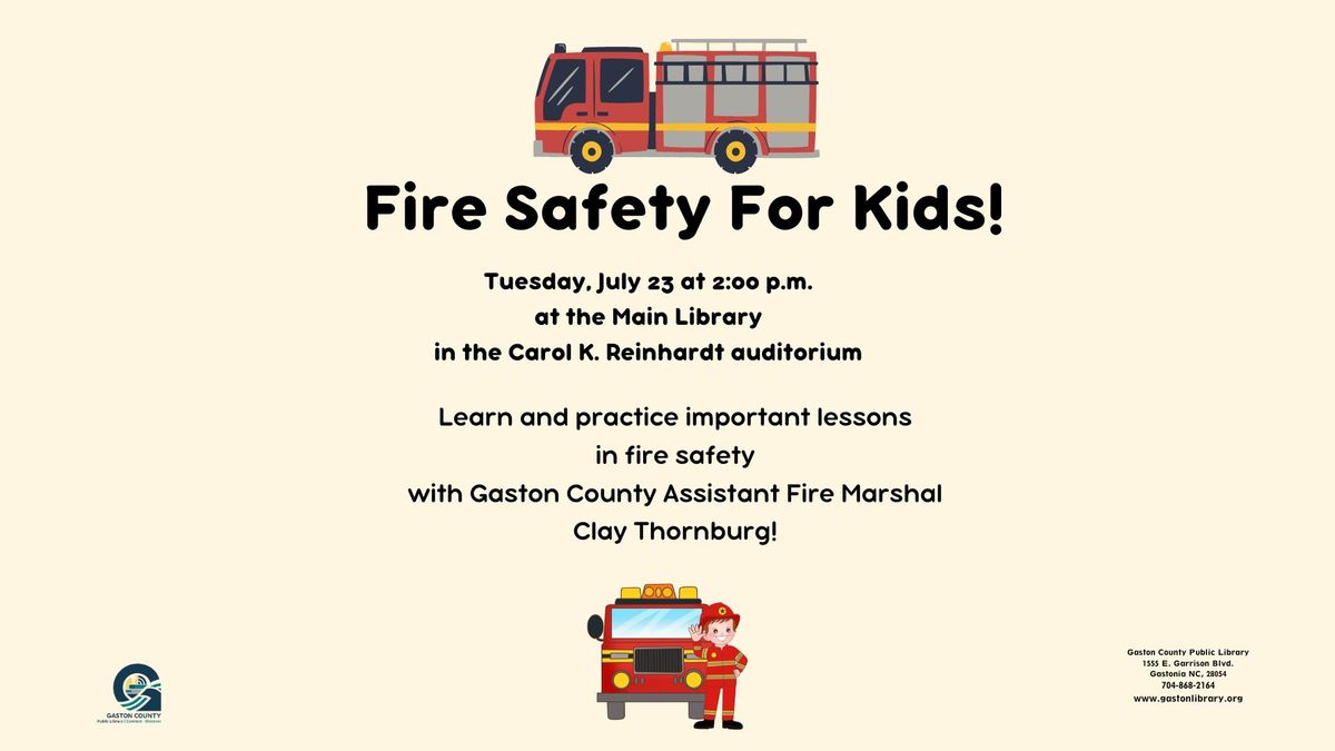 Fire Safety for Kids!