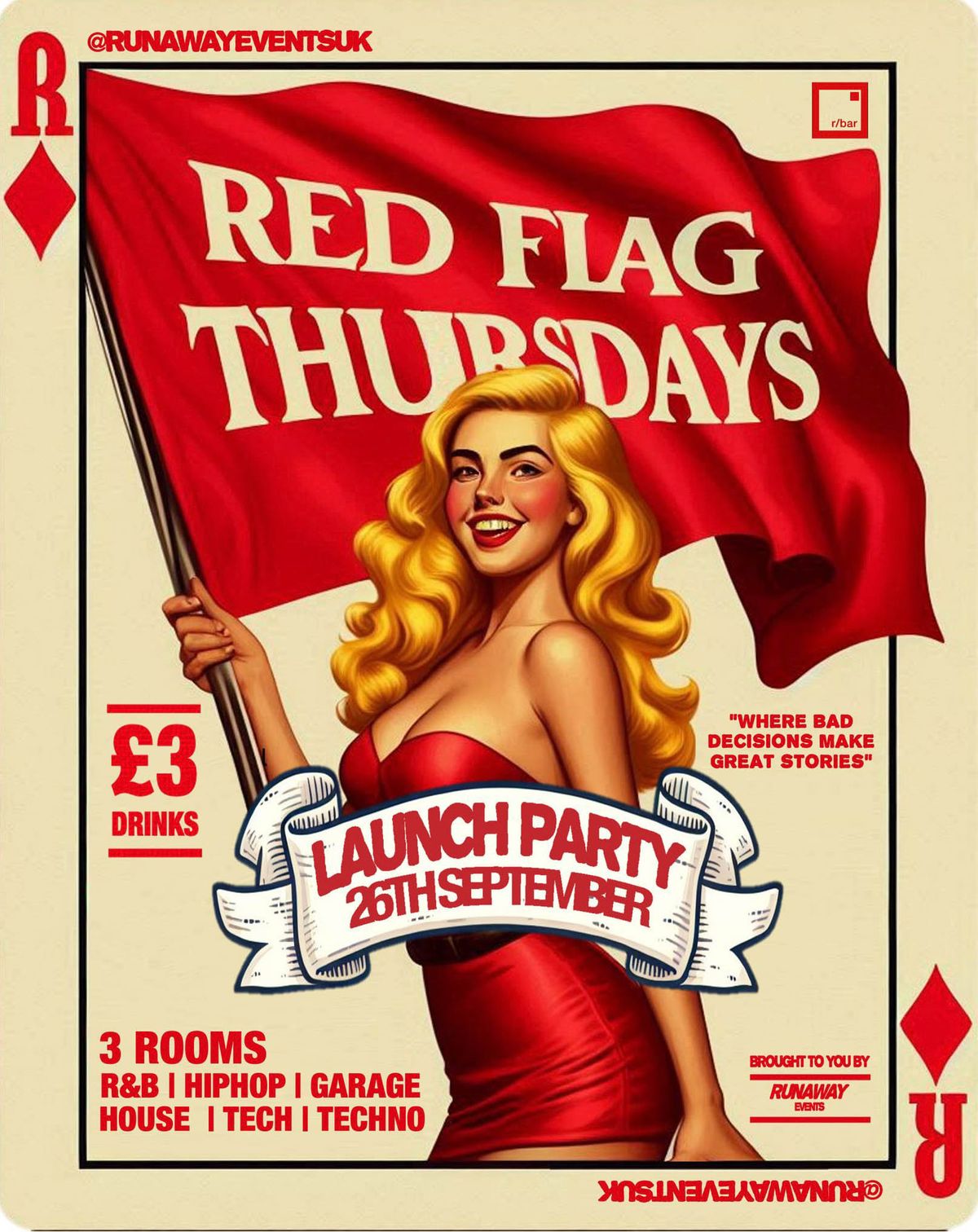 REDFLAG THURSDAYS - LAUNCH PARTY | FRESHERS WEEK @ RBAR | BIGGEST STUDENT NIGHT