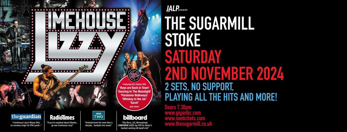 LIMEHOUSE LIZZY 2 sets, no support, playing all the hits and more LIVE in Stoke!