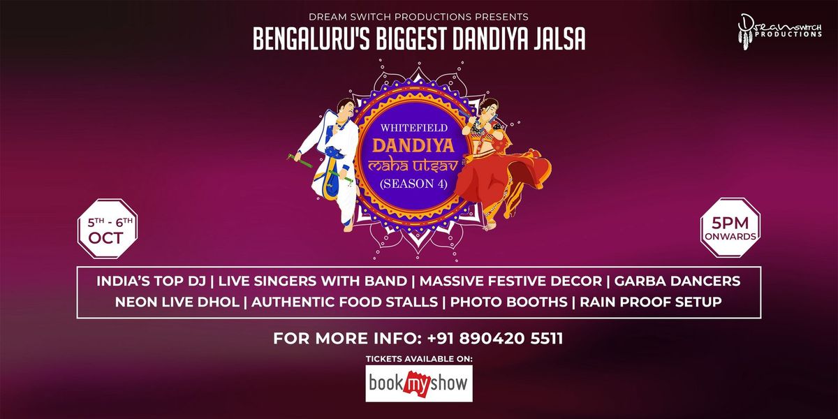 Whitefield Dandiya Maha Utsav - Whitefield Biggest Dandiya Celebration