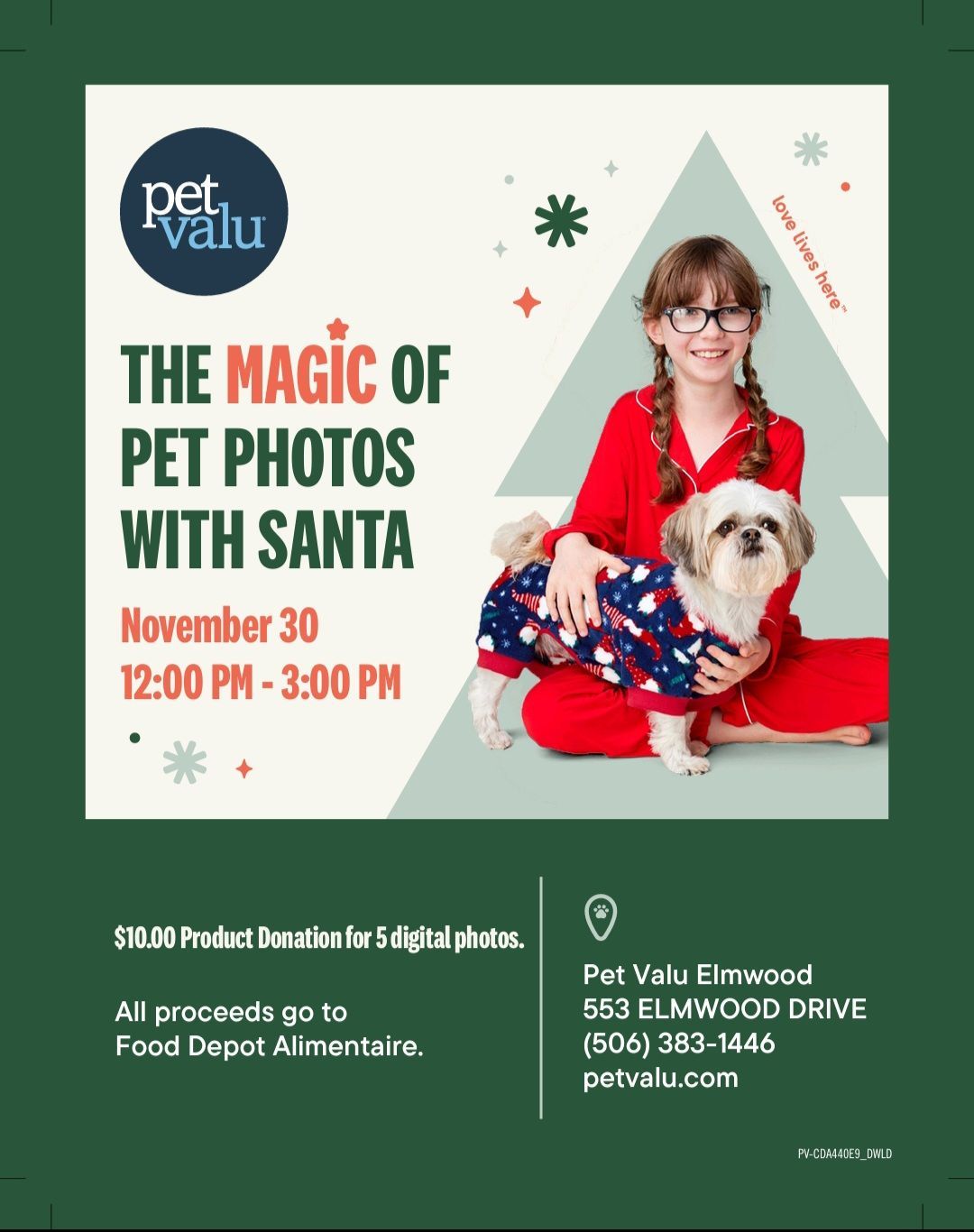 Pet Valu Elmwood Santa Pet Photos\ud83c\udf85