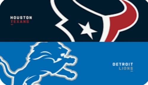 Week 10~ Texans vs Lions