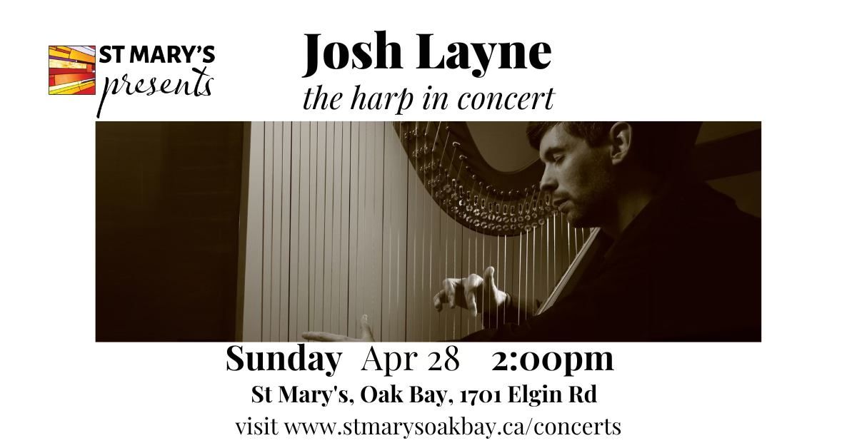 Josh Lane, harpist, in concert
