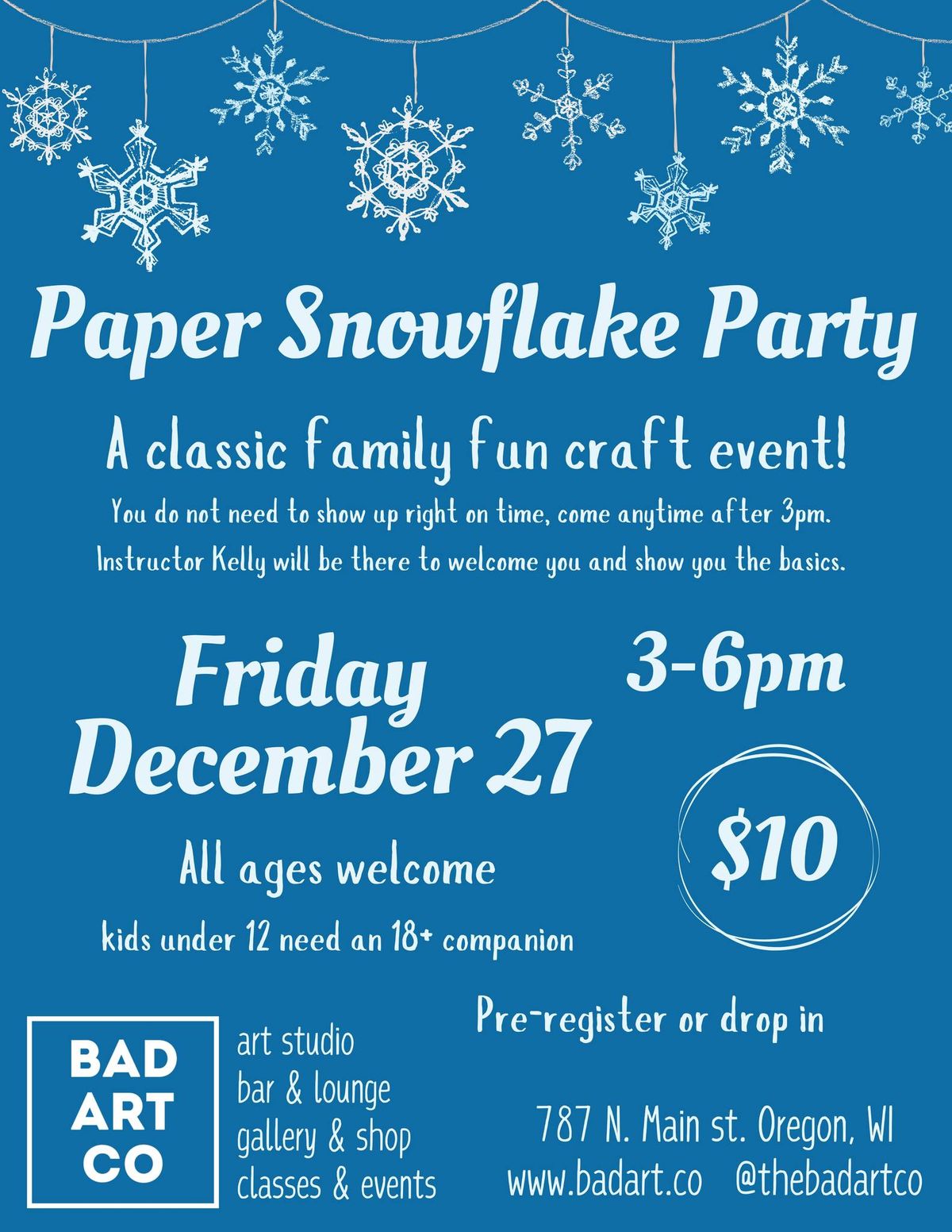 Paper Snowflake Party