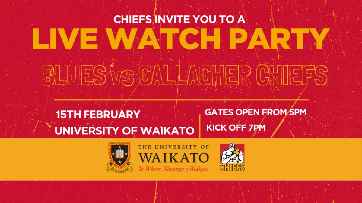 Blues vs Gallagher Chiefs Watch Party