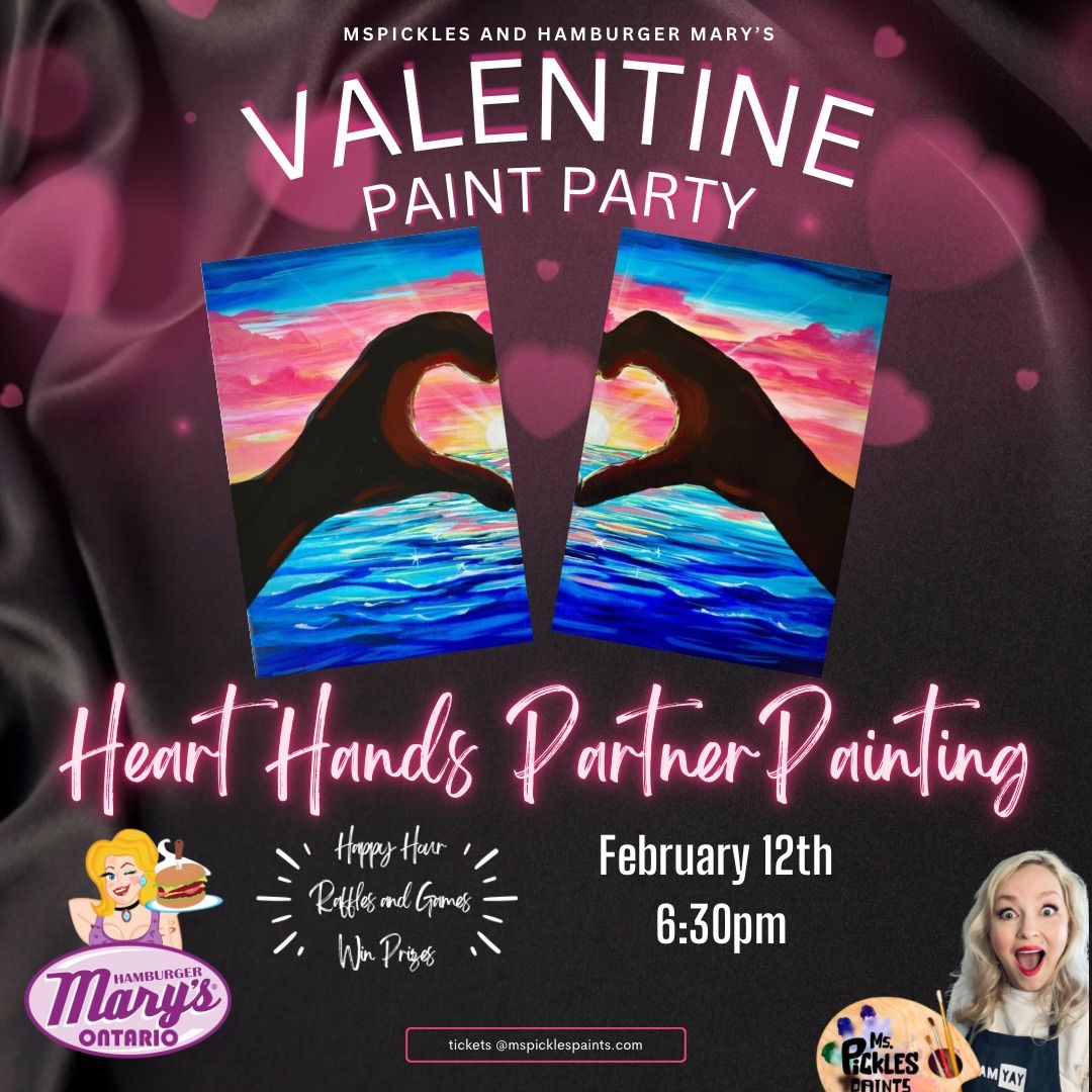 Valentines Partner Paint and Sip at Hamburger Mary\u2019s Ontario