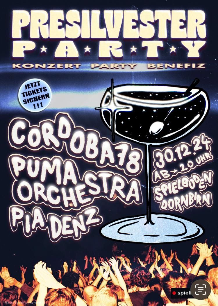 Puma Orchestra & Friends: PRESILVESTERPARTY \u274d Spielboden Dornbirn