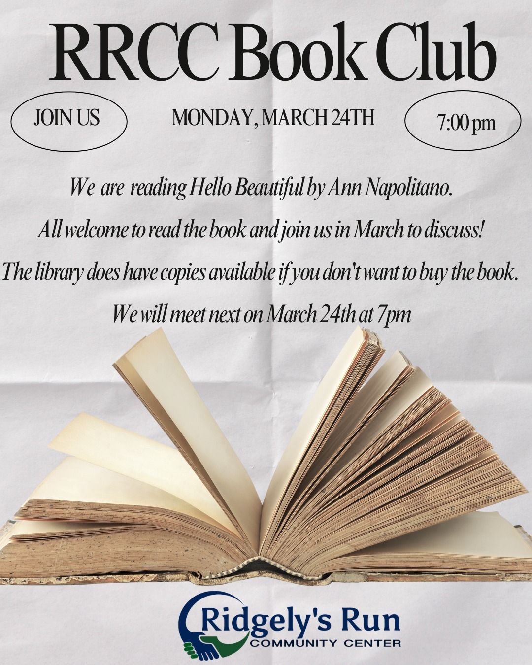 Ridgely's Run Community Center Book Club