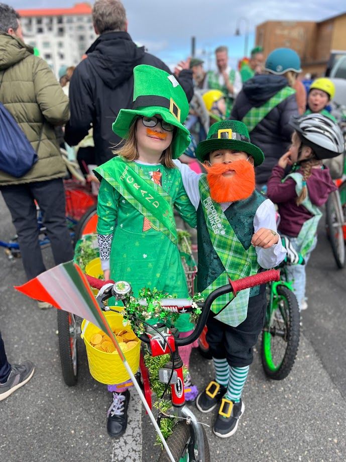 Bike Riding in the AP St. Patrick's Day Parade