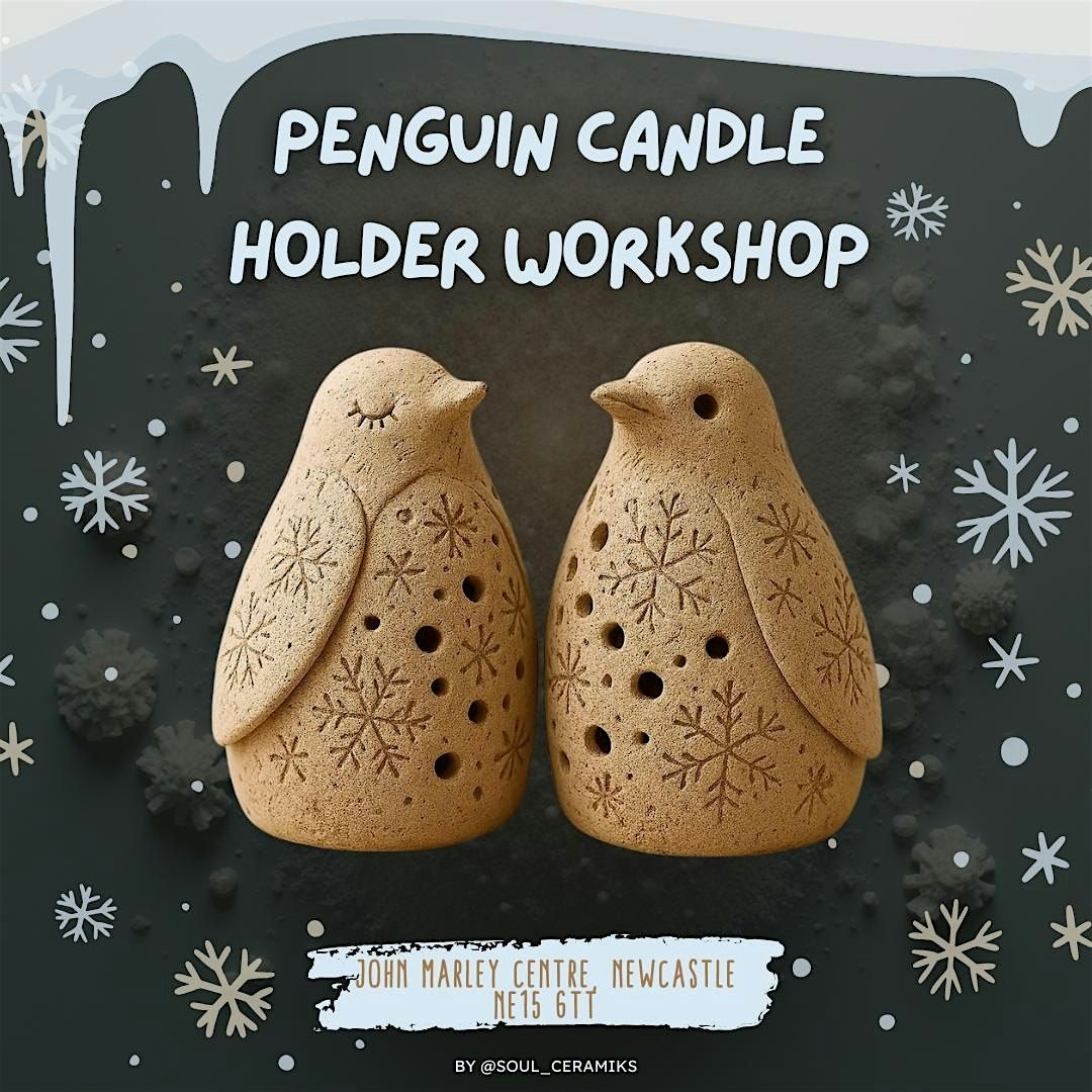 Penguin Tealight Holder - Pottery Workshop