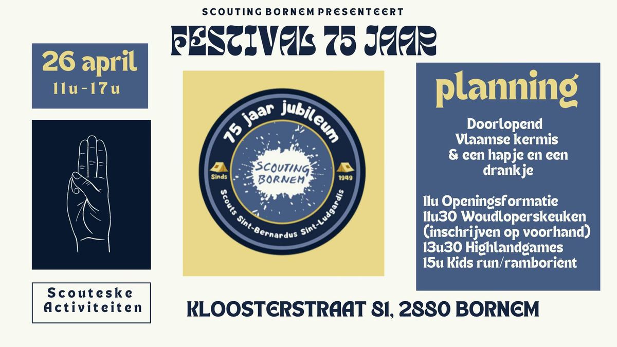 FESTIVAL 75 JAAR SCOUTING BORNEM