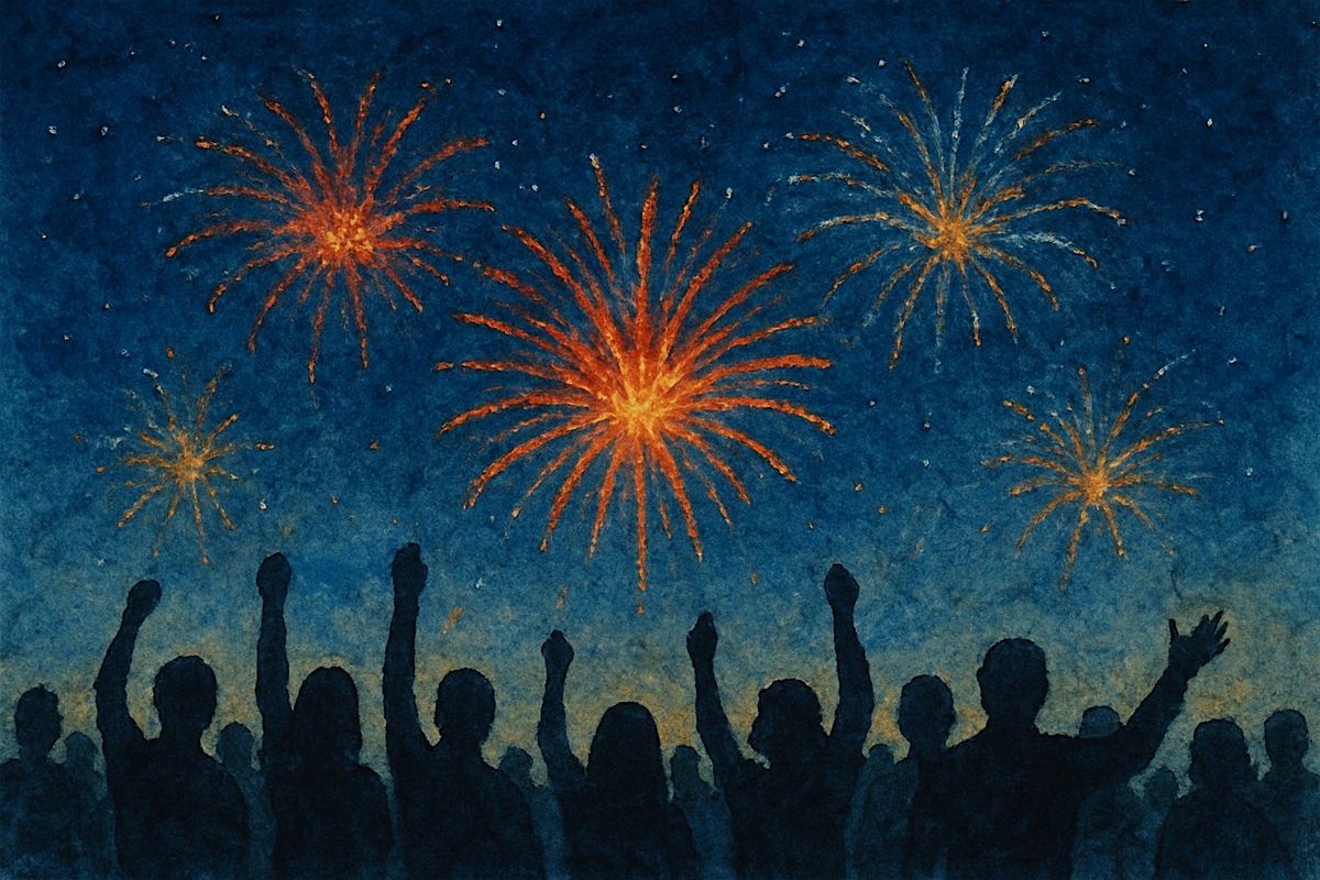 New Years Watercolor Painting Class