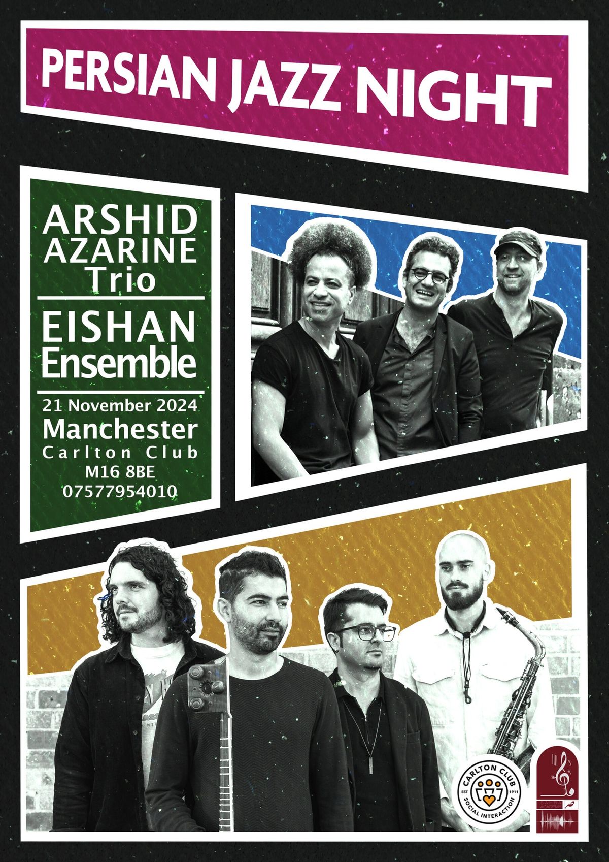 Persian Jazz Night: Arshid Azarine Trio & Eishan Ensemble