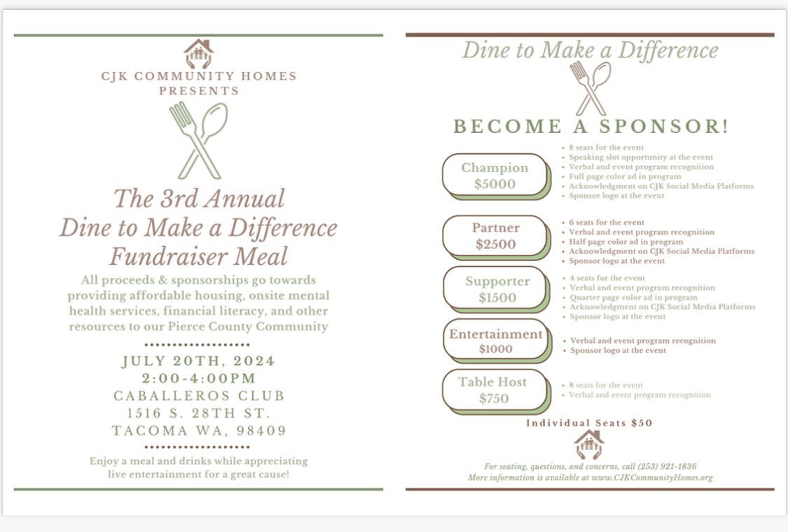 3rd Annual Dine to Make a Difference