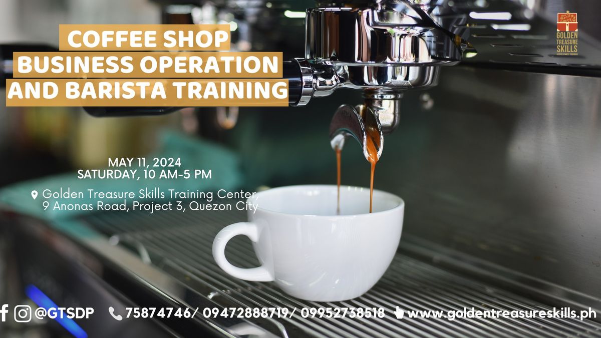 Coffee Shop Business Operation and Barista Training - Weekend Class
