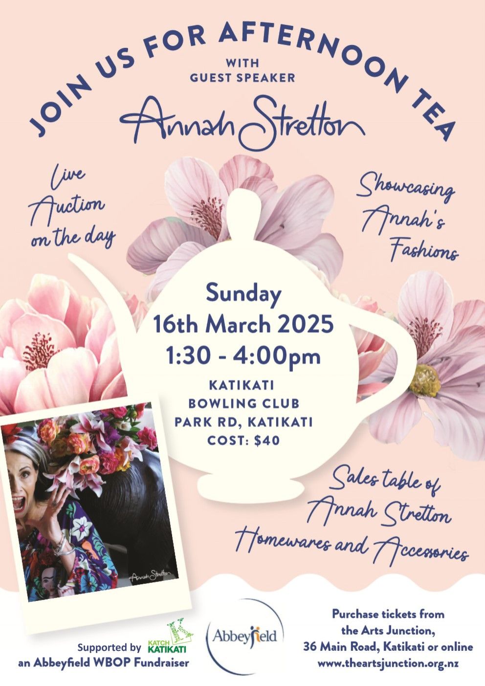 Afternoon Tea with Guest speaker Annah Stretton