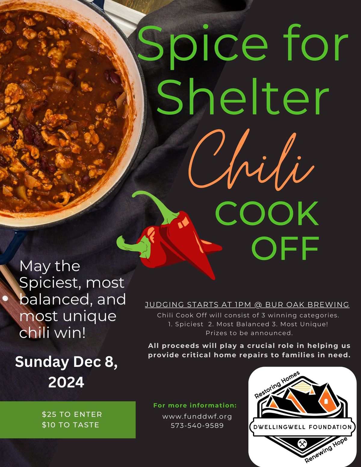 Spice for Shelter, Chili Cook Off