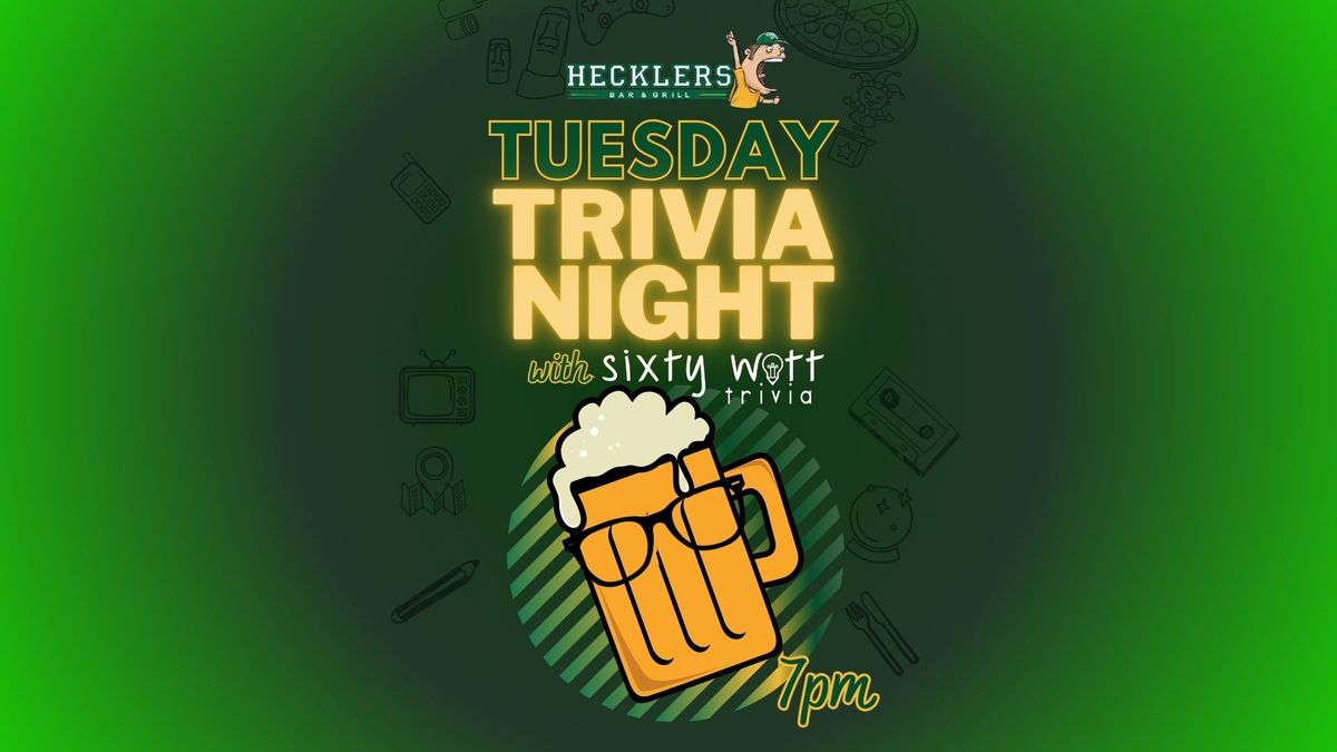 Tuesday Trivia @ Hecklers