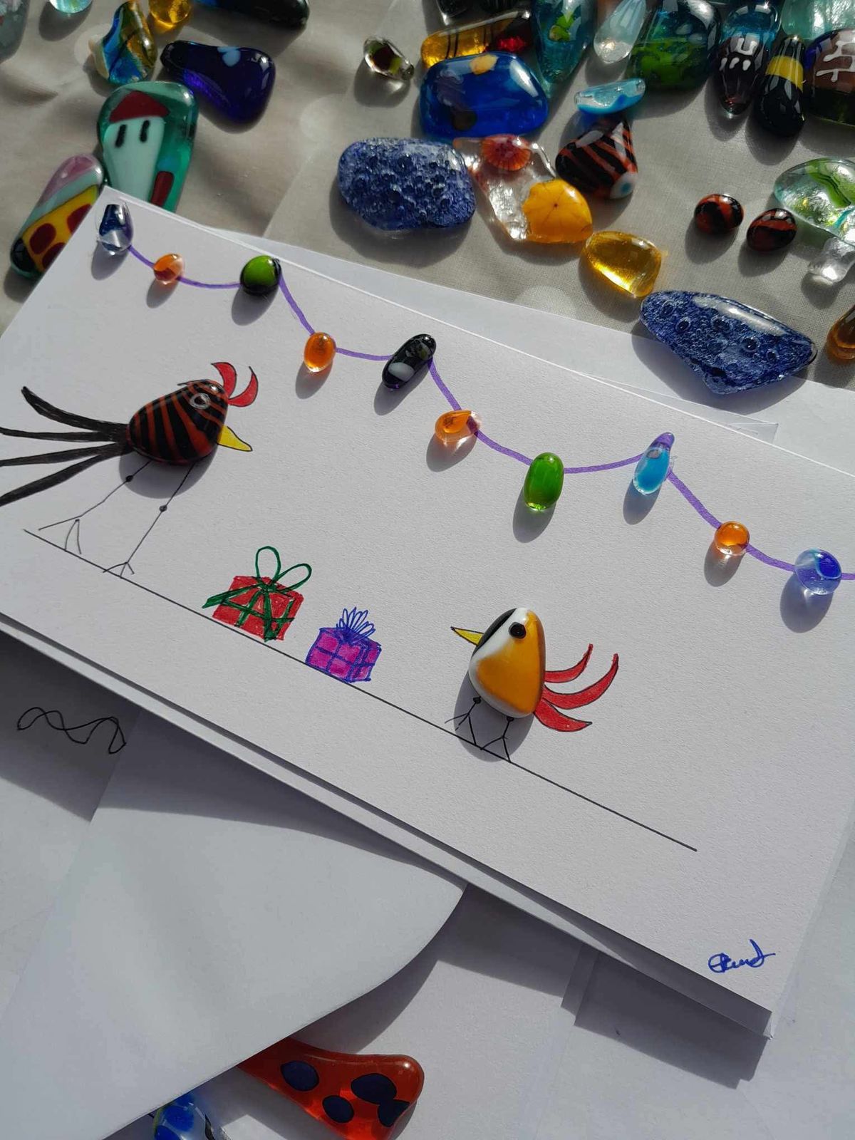 Card Making With Glass - Tutor Janet Martin \u00a310