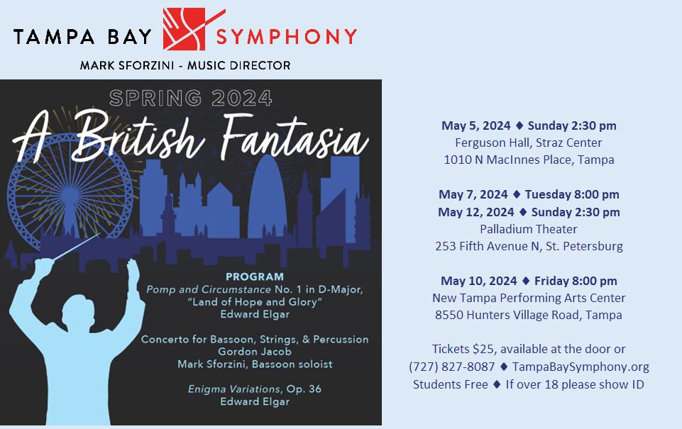 Tampa Bay Symphony: A British Fantasia