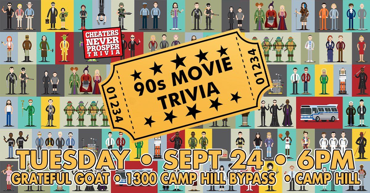 90s Movie Trivia at Grateful Goat - Camp Hill