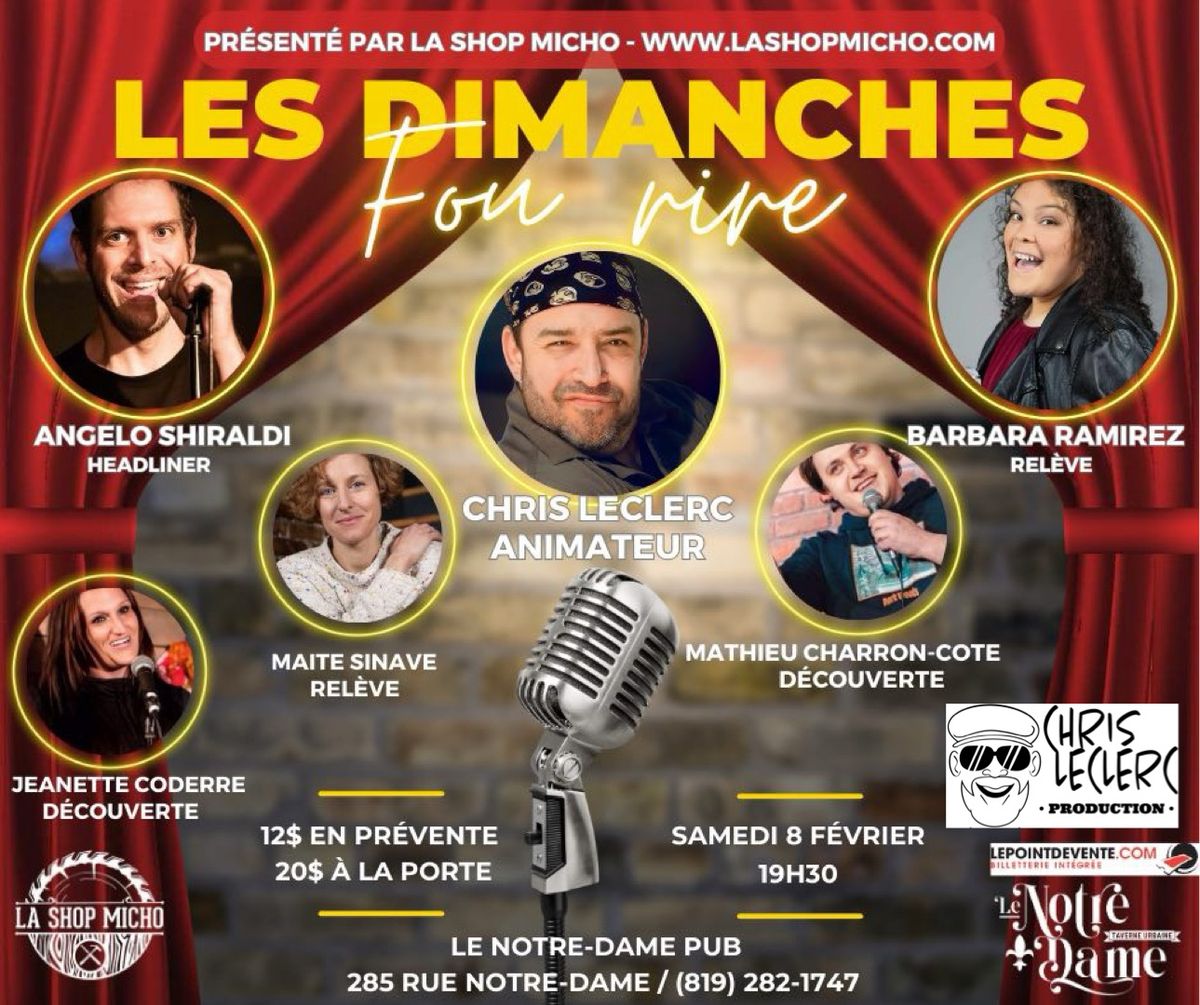 Les Dimanches Fou Rire au Pub Notre-Dame (un samedi)