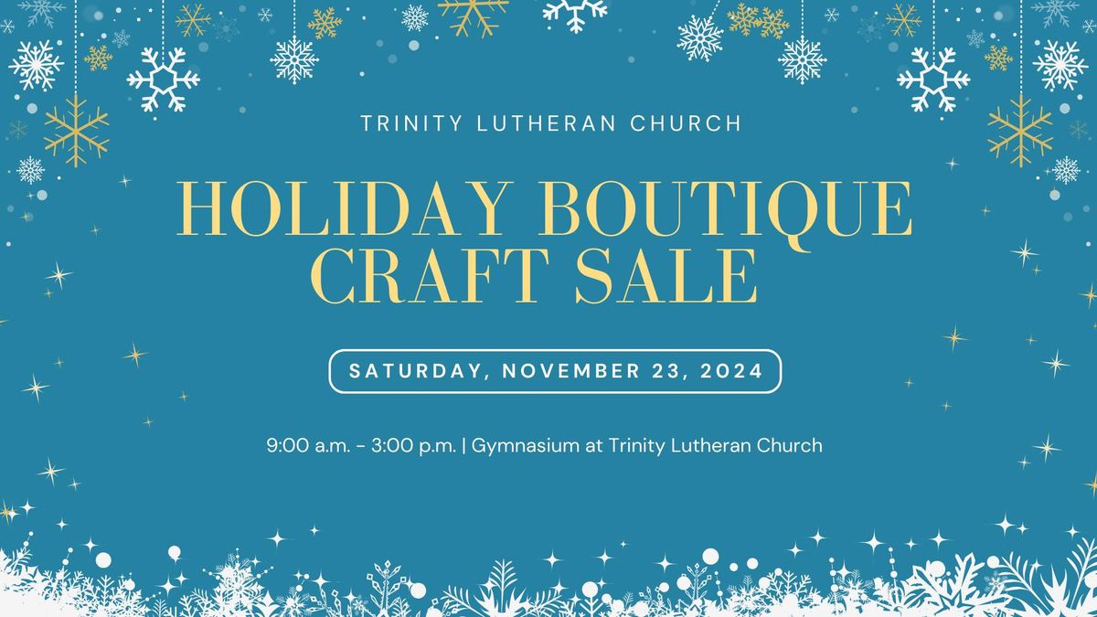 Holiday Boutique Craft Sale 